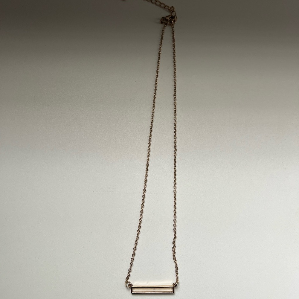 Elegant Gold Bar Necklace